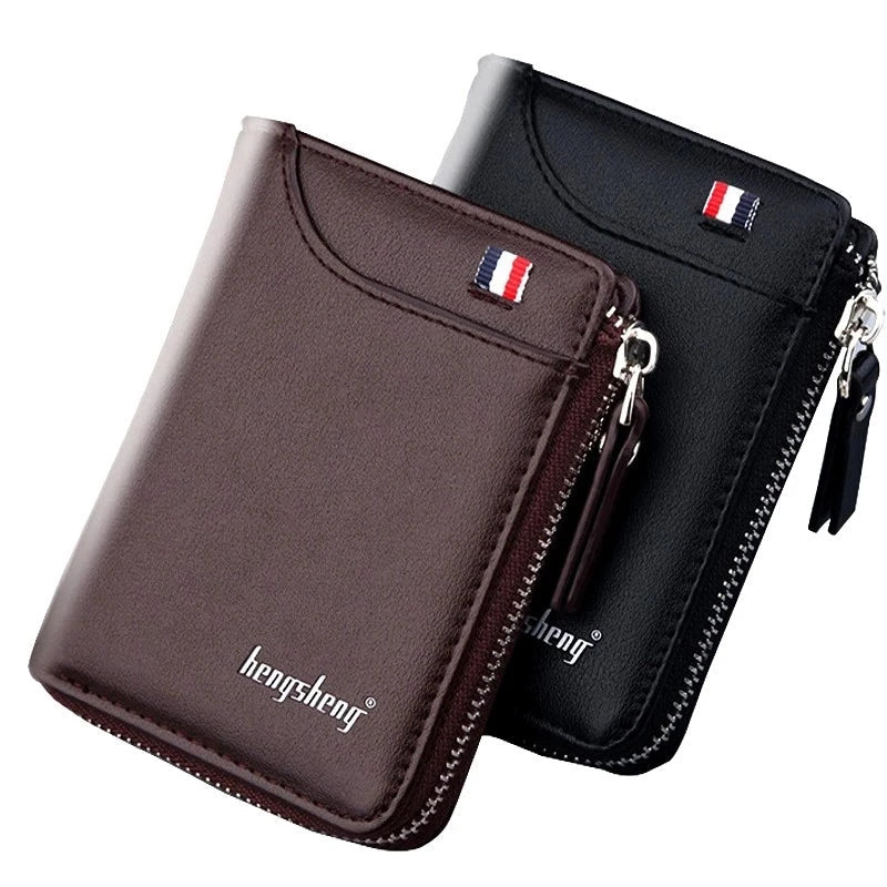 Femlion Men's Slim Wallet Coin Purse Card Holder Credit Cardholder Business Small