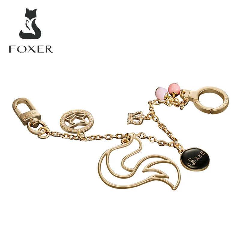 Femlion Foxer Metal Pendant & Keychain for Shoulder Bags - Bag Accessories Key Chains