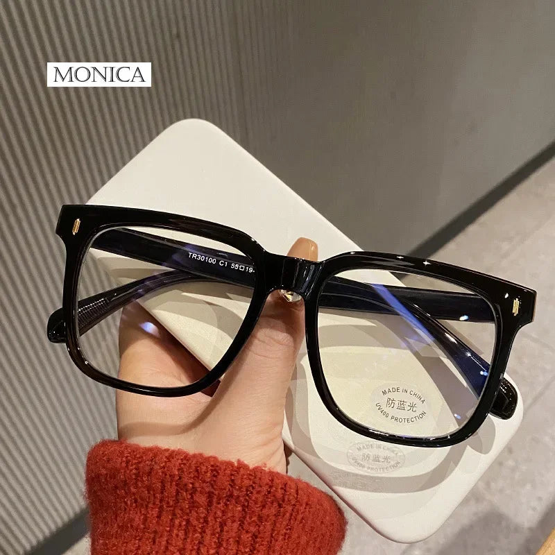 Femlion Oversized Blue Light Blocking Myopia Glasses Luxury Eyewear