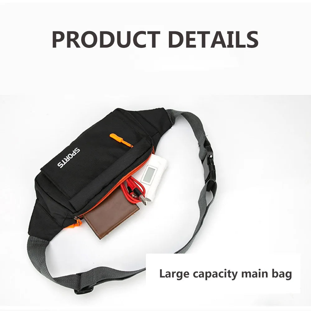 Femlion Waterproof Kangaroo Waist Bag for Men Women Hip Pouch Mobile Running Wallet