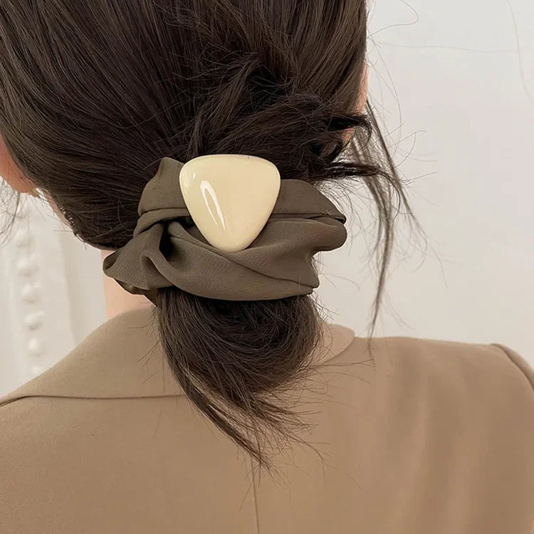 Femlion Elegant Triangle Hair Rope - Korean Fashion Hair Bands for Women