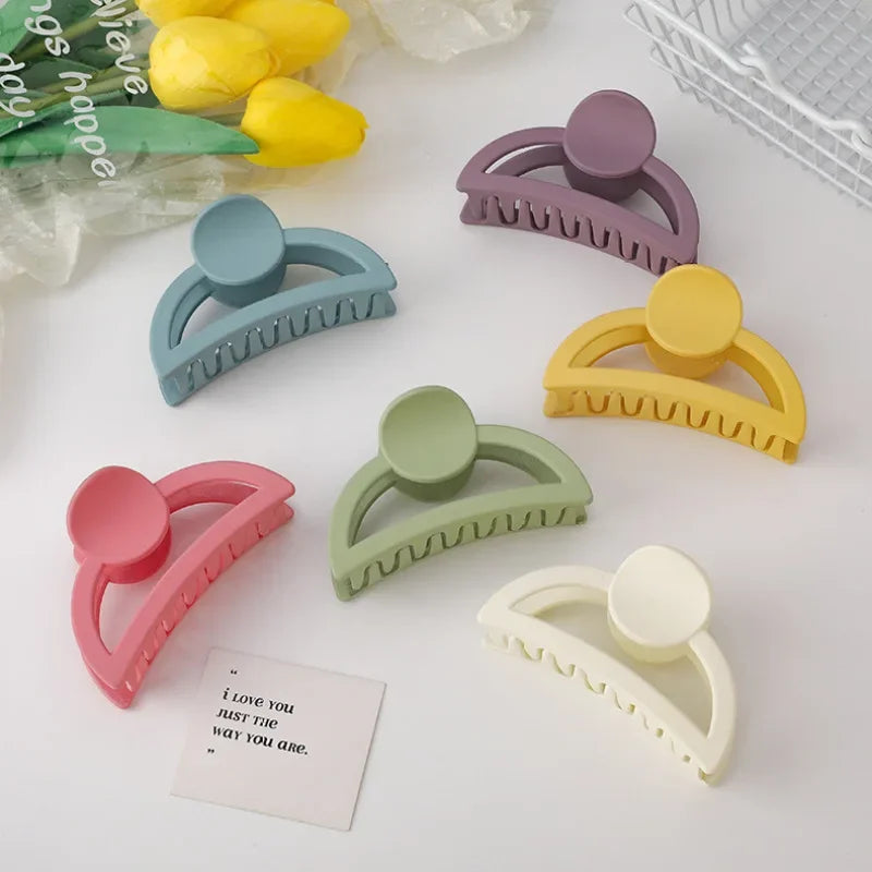 Femlion Matte Acrylic Hair Claw for Women - Elegant Hair Accessories