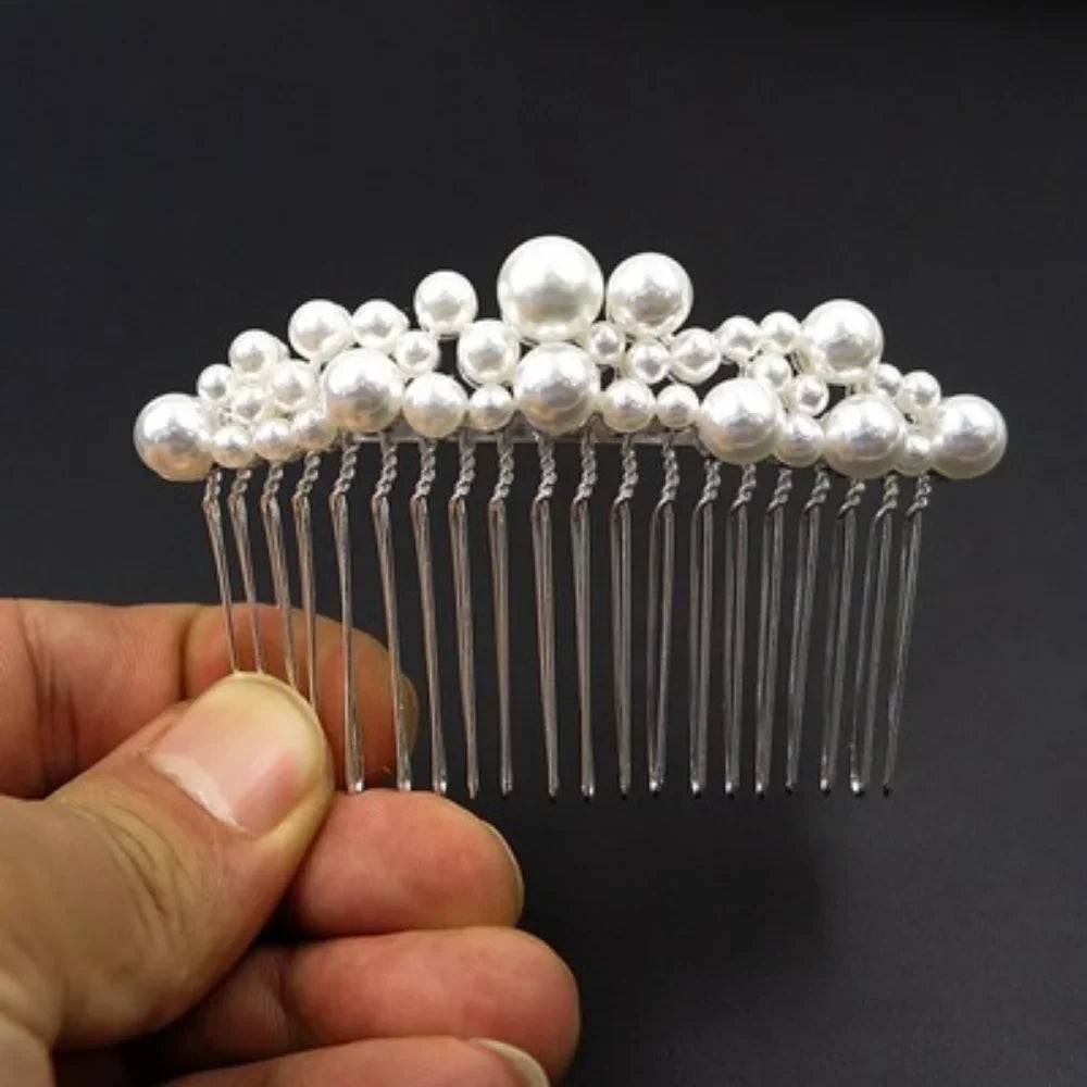 Femlion Crystal Bridal Hair Comb Pin for Women Wedding Accessories