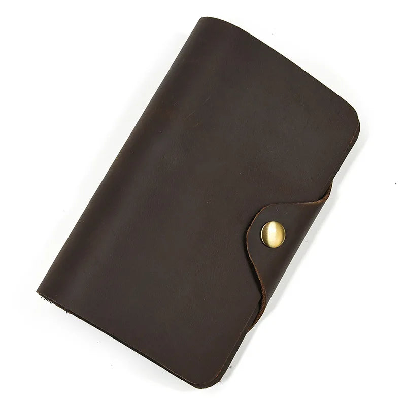 Femlion Vintage Bifold Leather Wallet for Men & Women - High Quality Unisex Purse