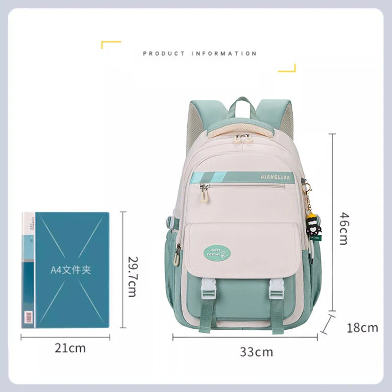 Femlion Kids School Bag for Boys and Girls - Lightweight Bookbag for Children and Teens