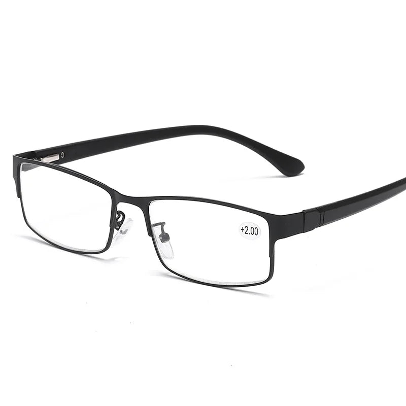 Femlion Blue Light Blocking Metal Frame Reading Glasses for Men and Women