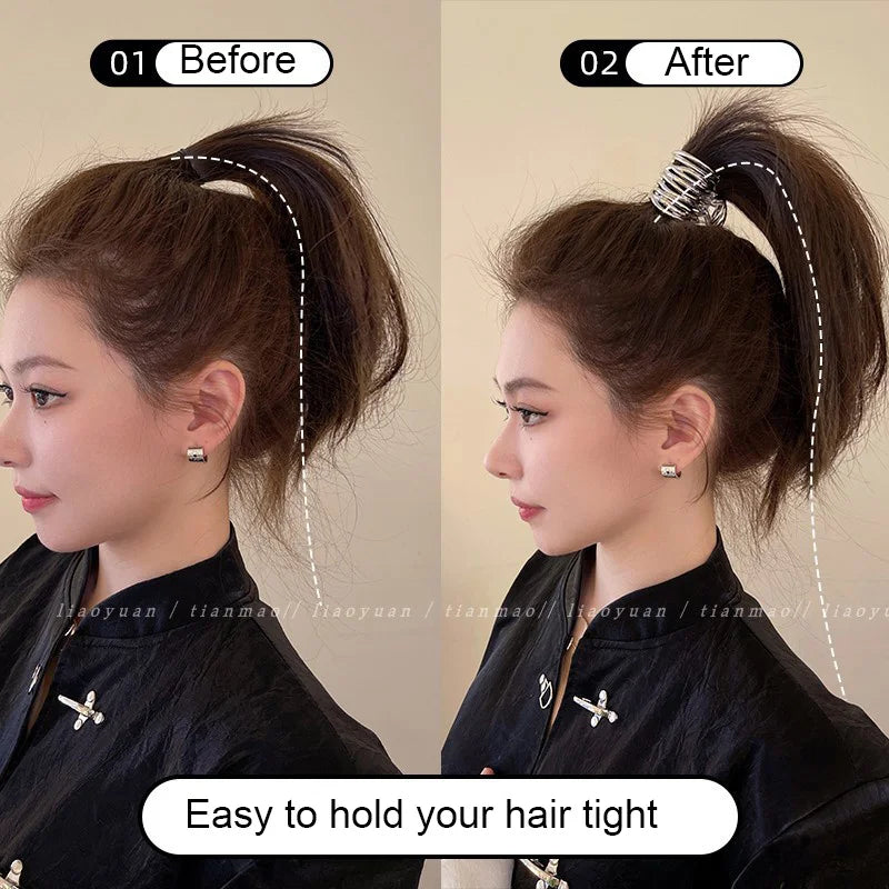 Femlion High Ponytail Metal Hair Claw Clip for Women, Fashion Hair Accessories for Girls