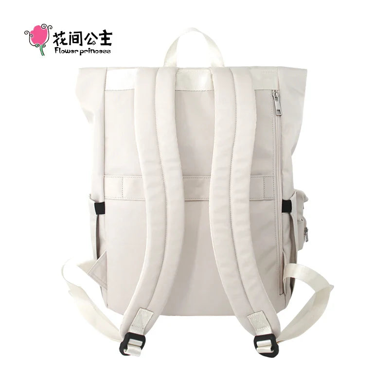 Femlion Flower Princess Backpack: Original Nylon Laptop Travel Backpack 2024