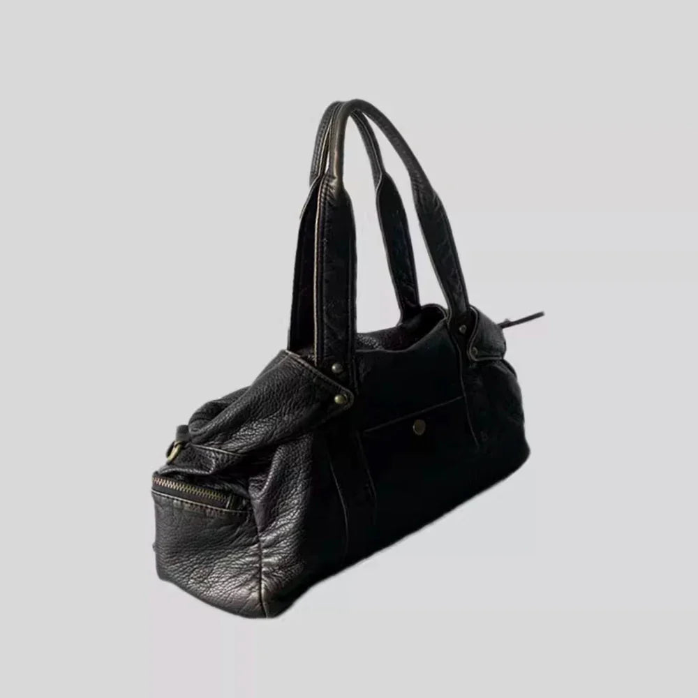 Femlion Motorcycle Bag: Large Capacity Luxury Tote Crossbody Handbag