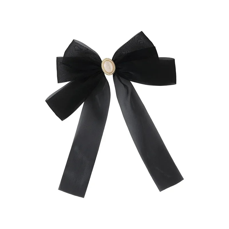 Femlion Organza Ribbon Bow Hairpins for Women - Elegant Hair Accessories