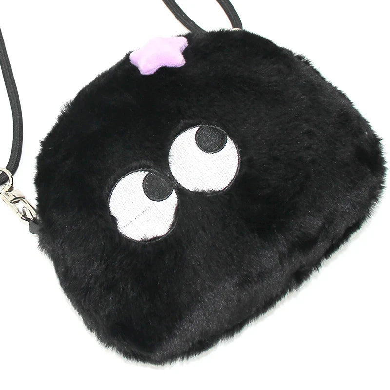 Femlion Plush Flower Princess Crossbody Bag: Winter 2024 New Cute Fashion Mobile Phone Pouch