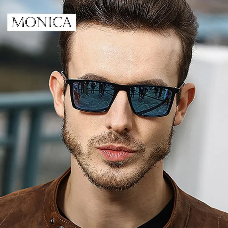 Femlion Square Polarized Sunglasses Men 2024 Vintage Luxury Brand Designer Fashion Sun Glasses