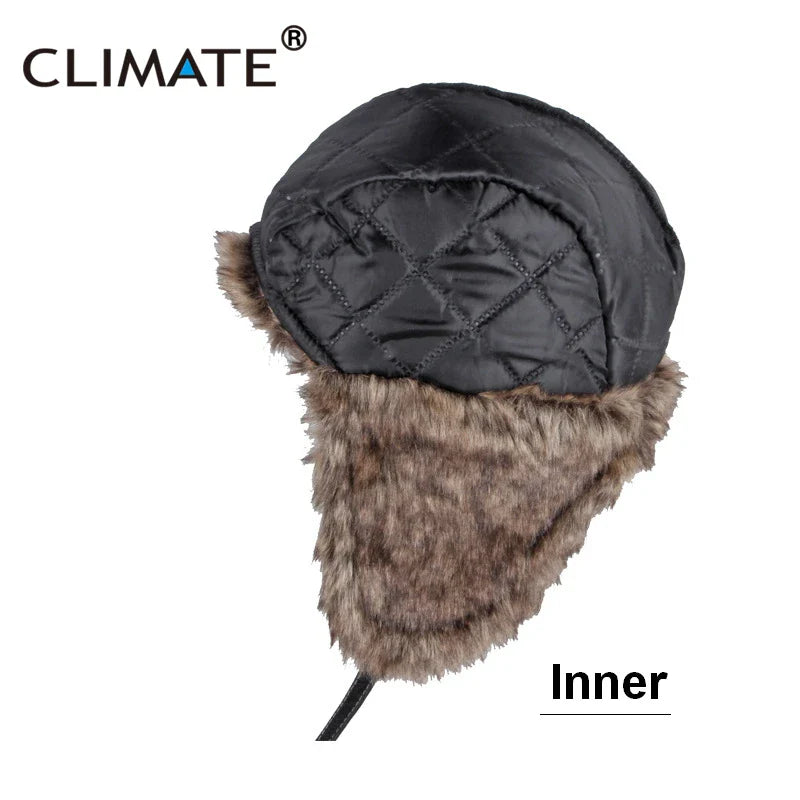 Femlion Winter Ushanka Fur Hat | Windproof Bomber Pilot's Ear Protect Hat