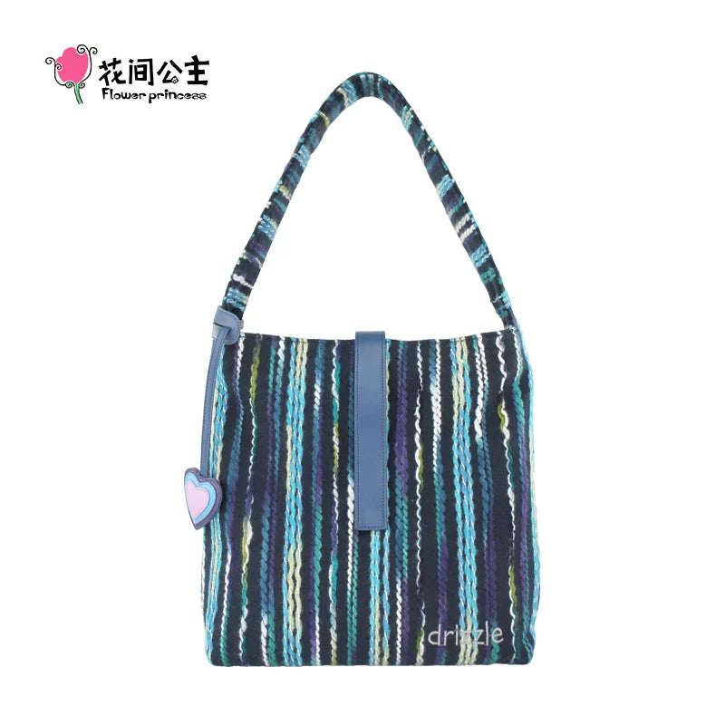 Femlion Flower Princess Drizzle Shoulder Bag - 2024 Fall Winter Trend Designer Fashion