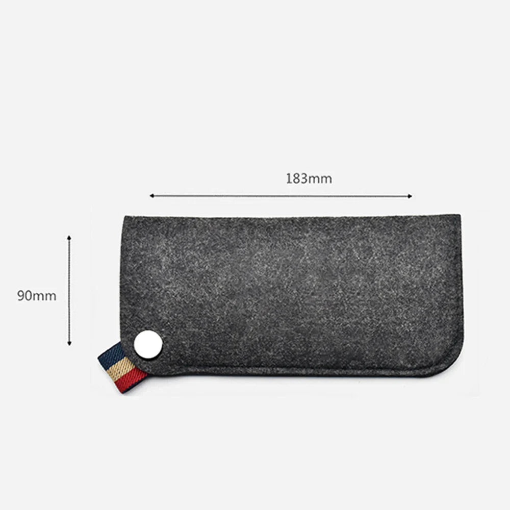 Femlion Candy Color Felt Sunglasses Case Soft Eyeglasses Bag Storage Box