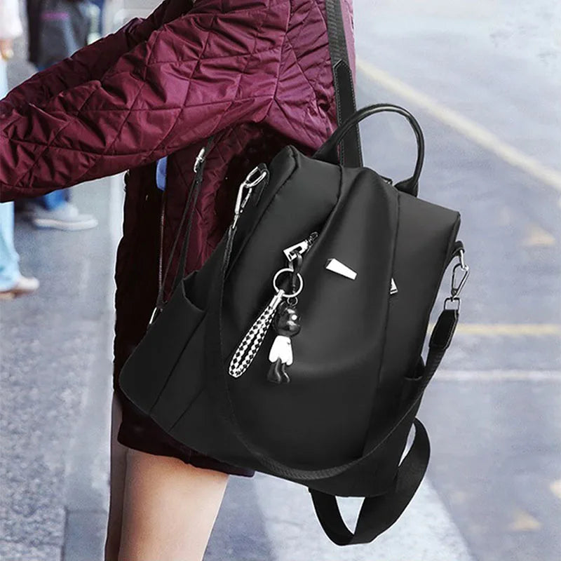 Femlion Preppy Style Backpack: High Capacity, Anti-Theft, Fashion Travel Bag for Women