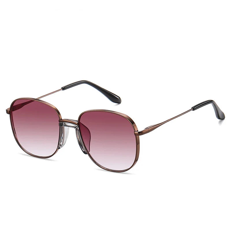 Femlion Vintage Metal Frame Sunglasses UV400 - Luxury Brand Men Women Shades