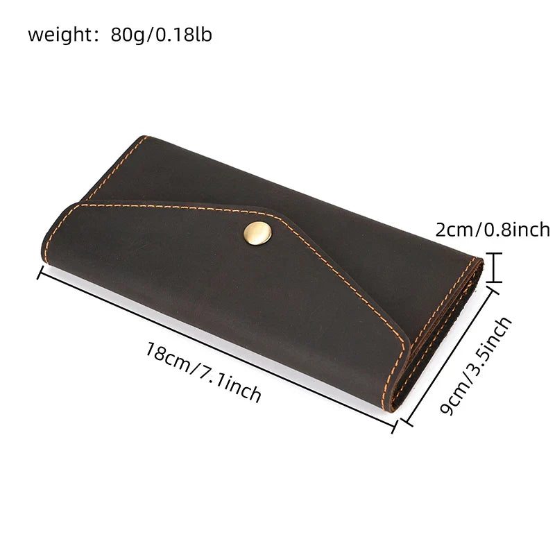 Femlion Genuine Leather Clutch Luxury Purse Bag for Women Men Fashion Phone Wallet