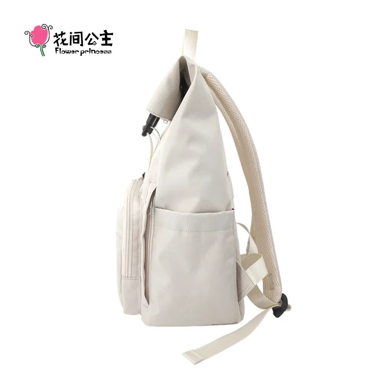 Femlion Flower Princess Backpack: Original Nylon Laptop Travel Backpack 2024