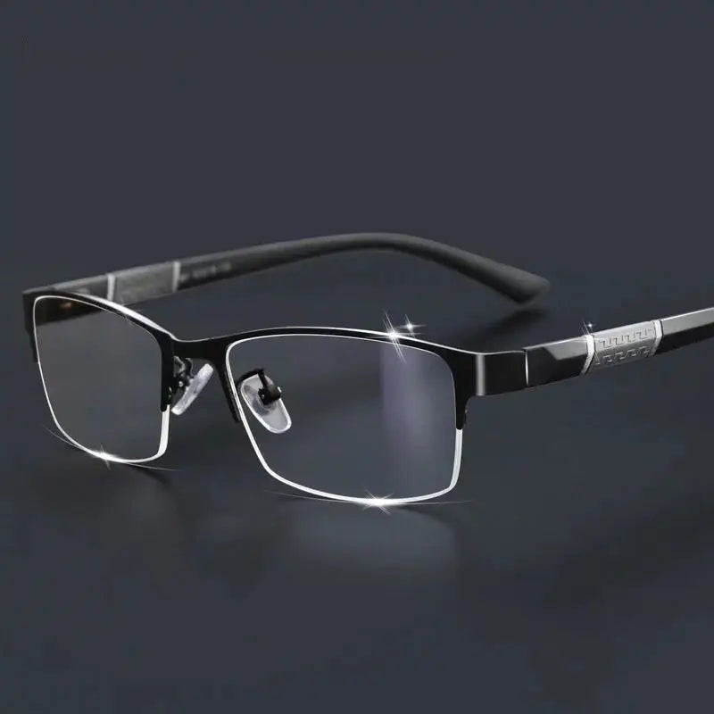 Femlion Blue Light Proof Glasses for Men Women - Half Rimless Frame