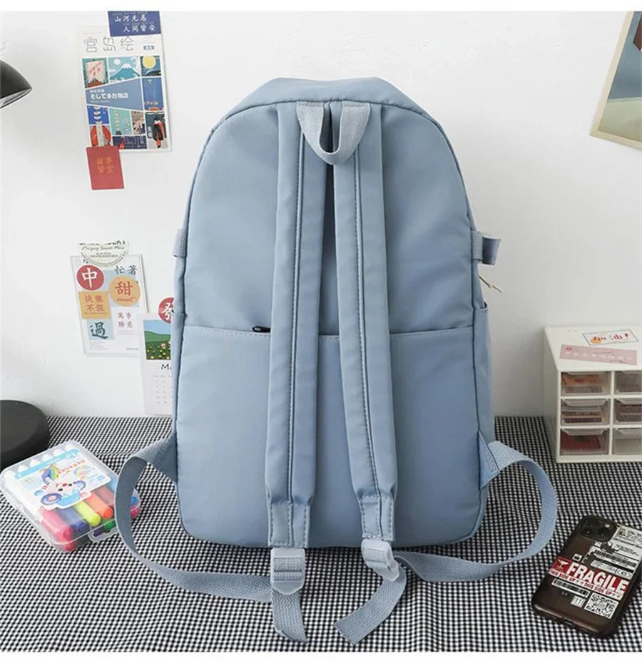 Femlion Detective Conan Anime Badge Backpack for Student School & Travel