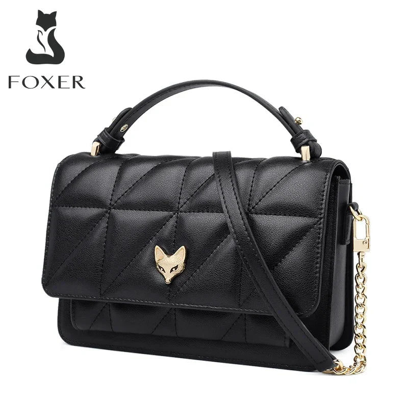 Femlion Stylish Flap Shoulder Bag for Women, Irregular Elegant Crossbody Messenger Bag.