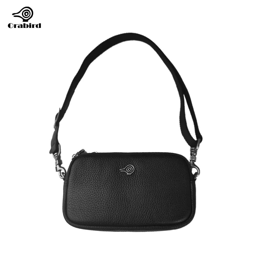 Femlion Mini Leather Crossbody Bag for Women - Stylish Small Shoulder Handbag