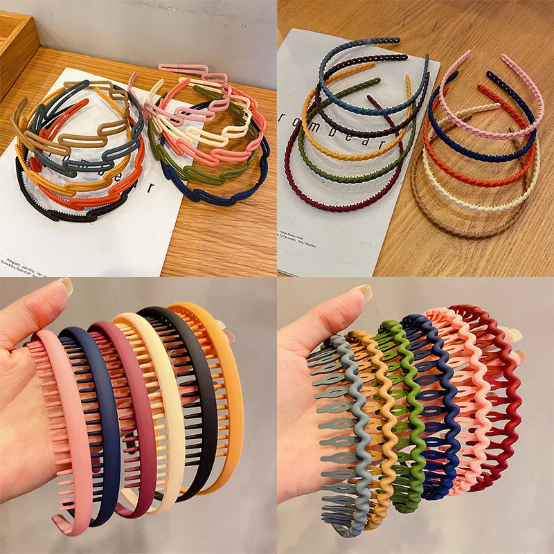 Femlion Elegant Wave Hairbands for Women: Trendy Non-slip Hair Combs, Hair Accessories