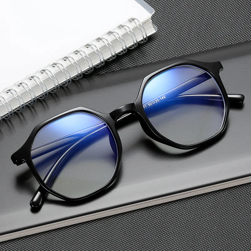 Femlion High-Def Retro Anti Blue Light Glasses: Pair with Myopia Lenses for Style