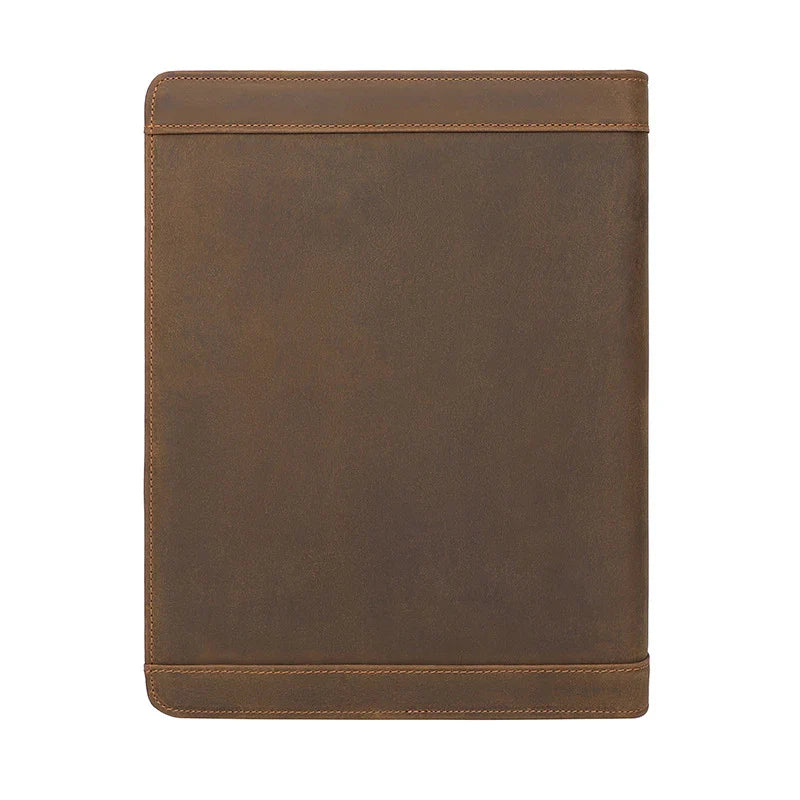 Femlion Vintage Leather iPad Case 11" for Men - Business Document Bag & Tablet Cover