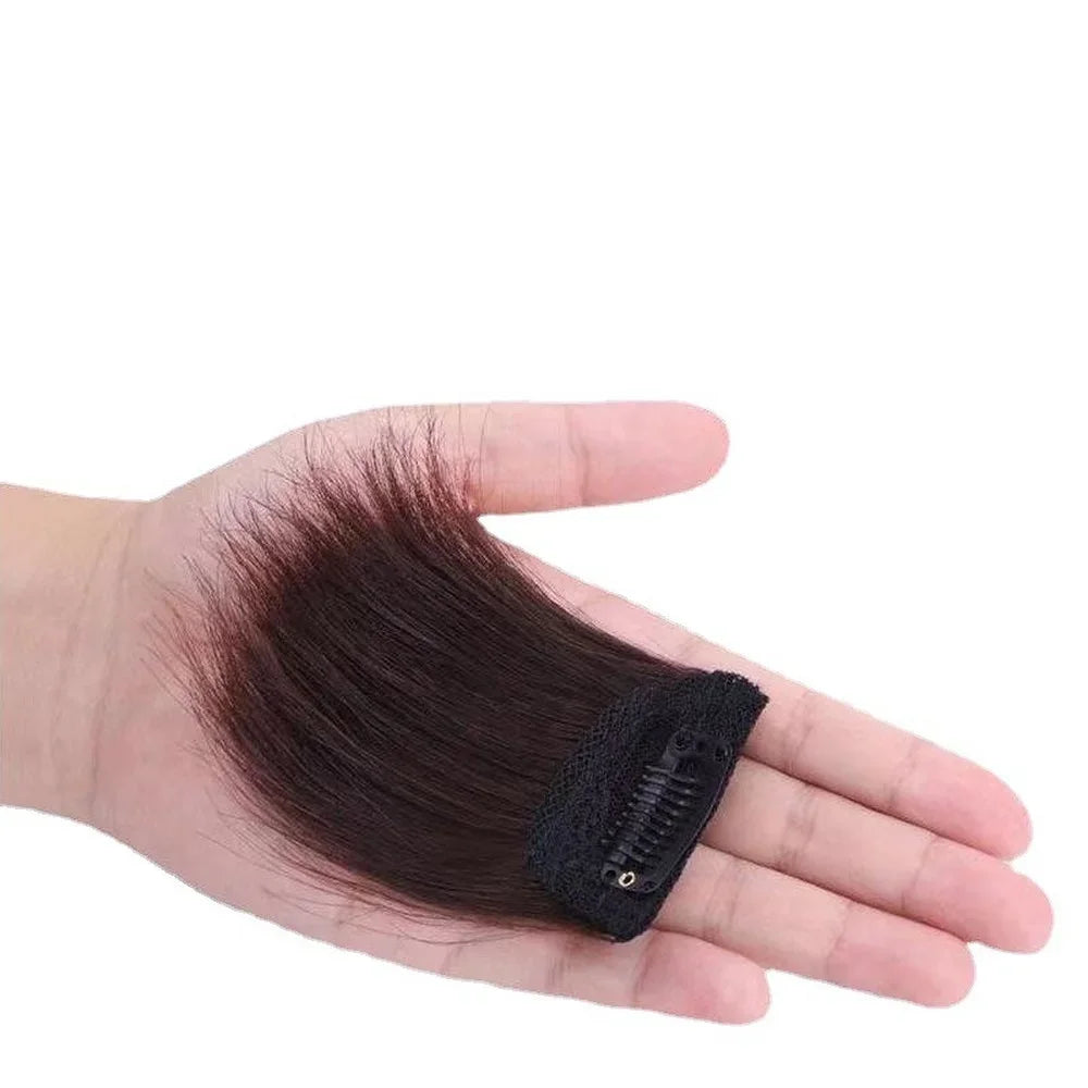 Femlion Seamless Invisible Hair Pads Clip Extension Top Cover Synthetic Hair Piece