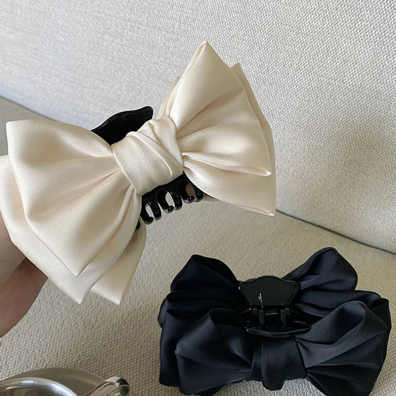 Femlion Big Bow Hair Claw Ribbon Hair Clip for Women & Girls