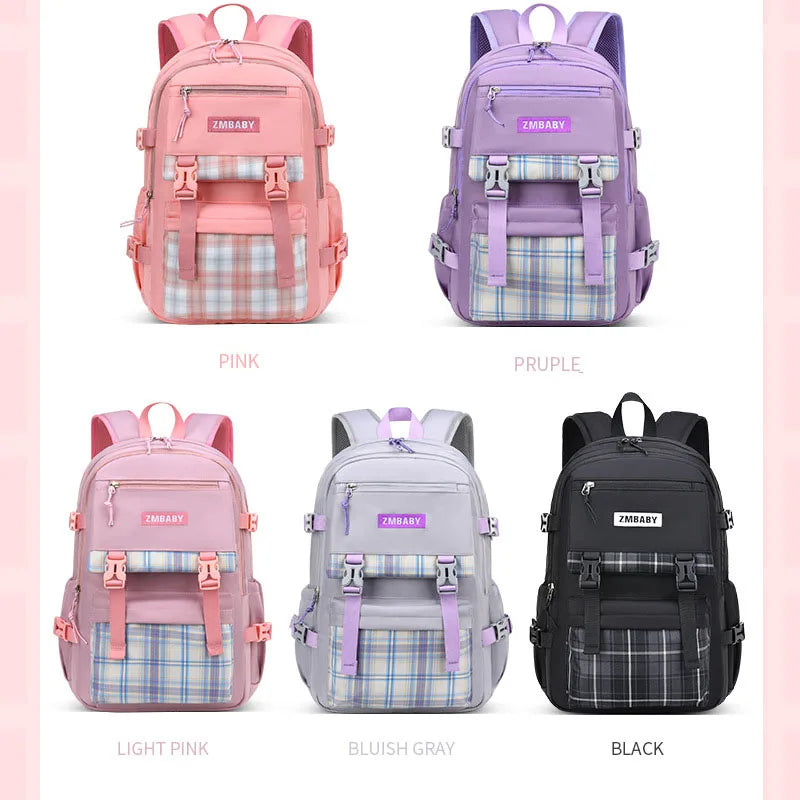 Femlion Lightweight Waterproof Girls School Backpacks with Fun Print, Perfect for Children and Teens