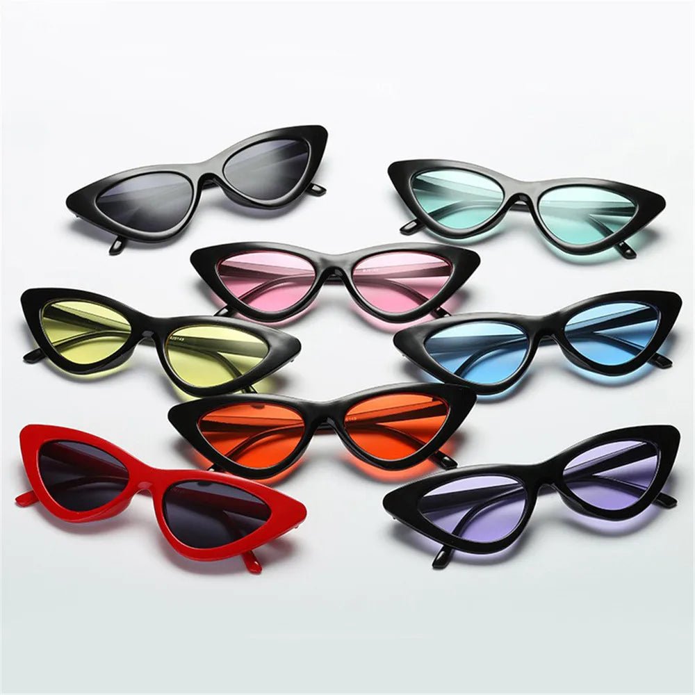 Femlion Vintage Triangle Sunglasses Retro Shades - Small Sexy Sun Shades