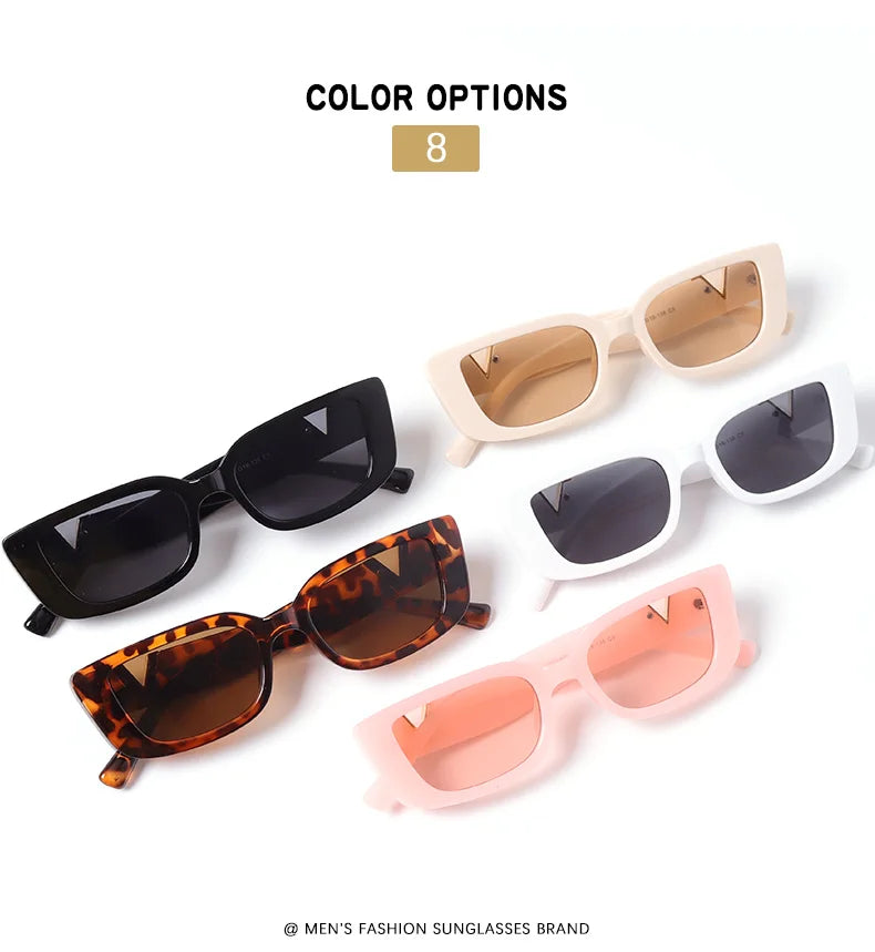 Femlion Retro Cat Eye Sunglasses Rectangle Fashion Eyewear