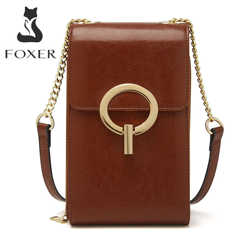 Femlion PU Leather Crossbody Bag - Stylish Small Messenger Shoulder Bag for Girls