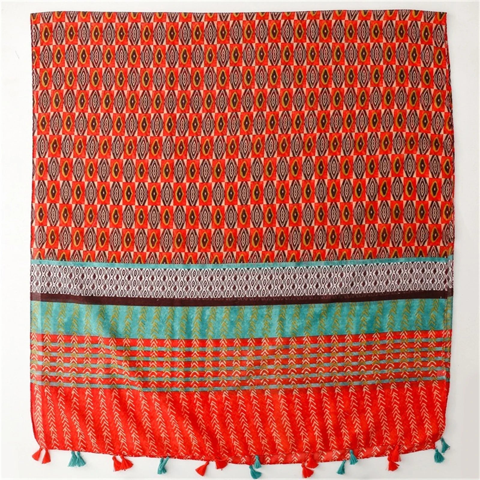 Femlion Tassel Shawls: Stylish Windproof Beach Towel - 180 * 85cm