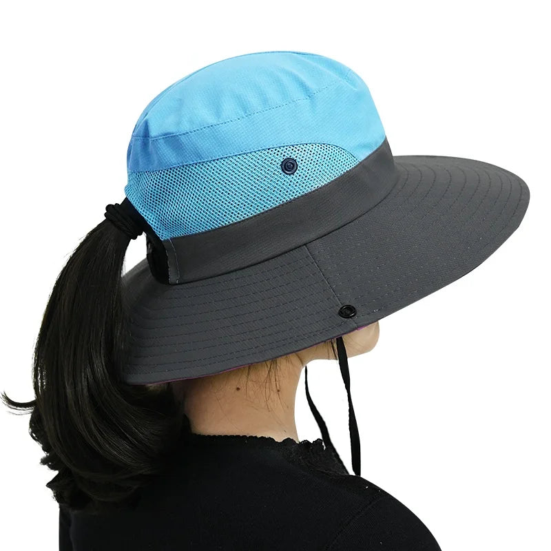 Femlion Wide Brim Sun Hat for Women with UV UPF Protection