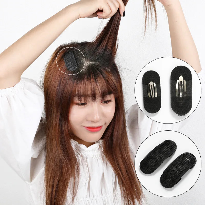 Femlion Fluffy Hair Volume Pads Magic Foam Bun Maker Styling Accessories