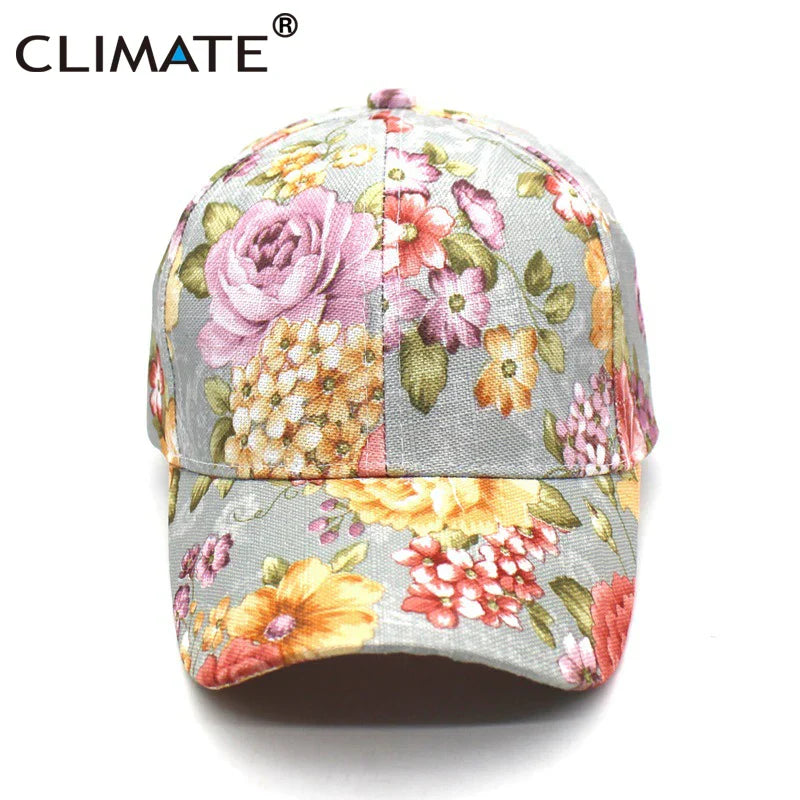 Femlion Women's Floral Spring Baseball Cap - Elegant & Breathable Fashion Hat