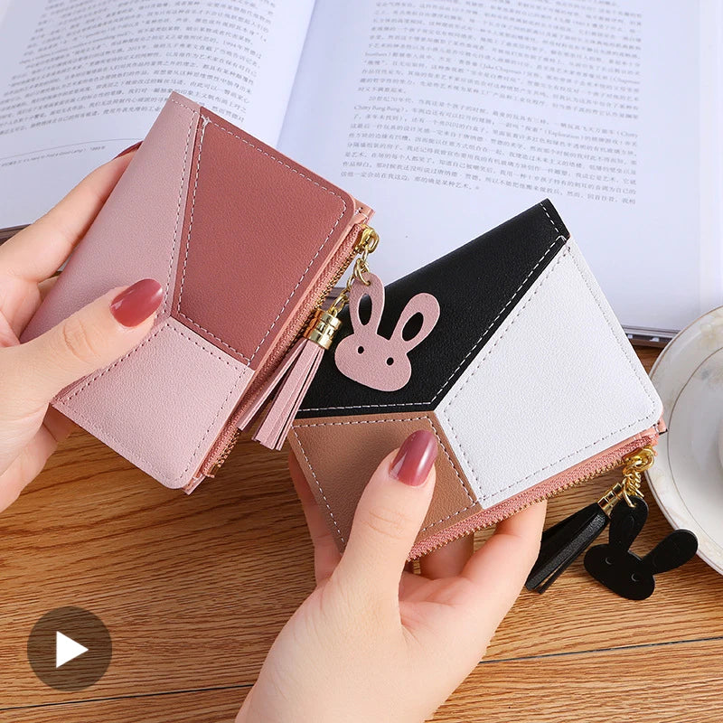 Femlion Mini Wallet Coin Purse Card Holder Cute Female Money Bag Business Card Case