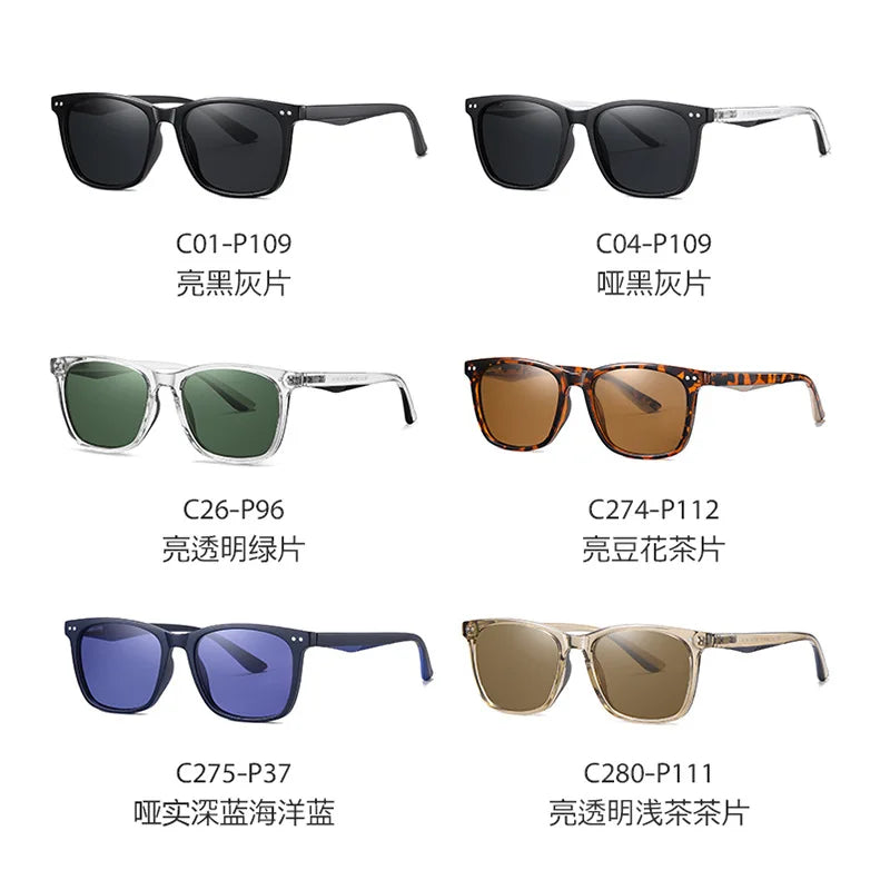 Femlion Rivet Style Polarized Fashion Sunglasses for Men Women