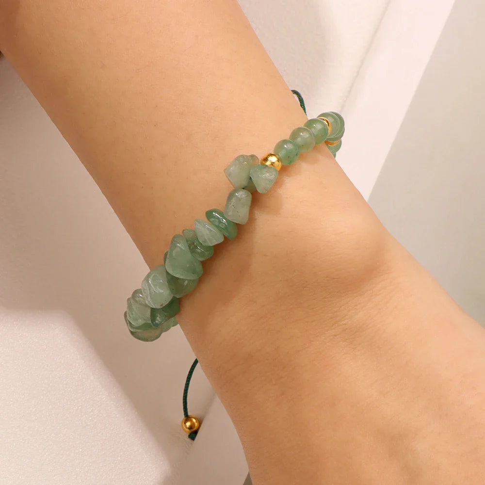 Femlion Howlite Crystal Beaded Bracelet for Women and Men