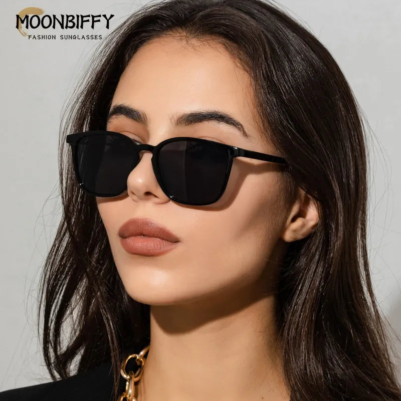 Femlion Retro Square Sunglasses Designer UV400 Shades Men Women Luxury Brand Trend