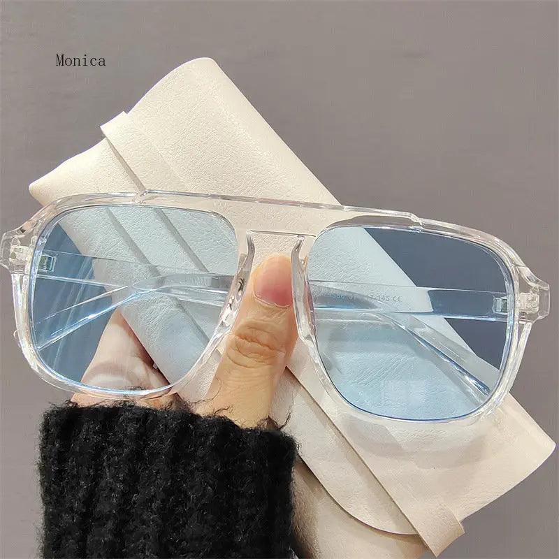 Femlion Vintage Oversize Frame Sunglasses UV400 Protection