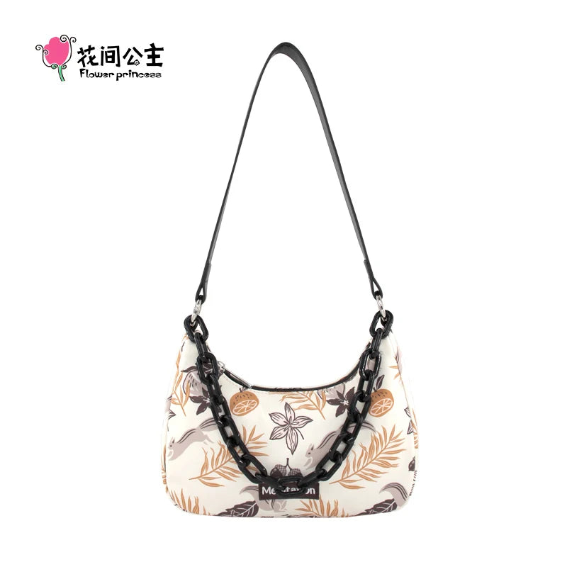 Femlion Flower Princess Nylon Crossbody Handbag - 2024 Trend Fashion for Women