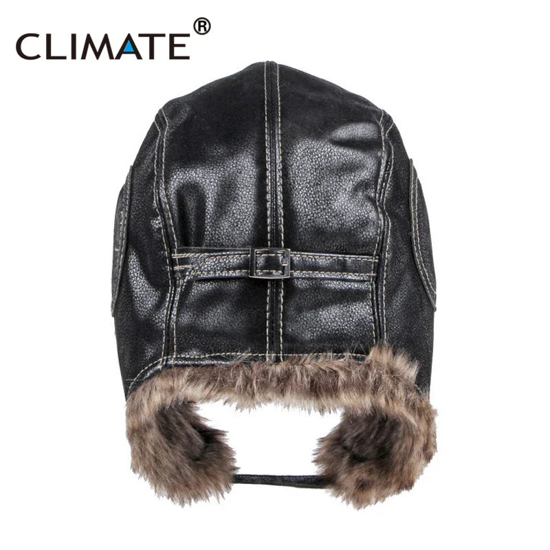 Femlion Winter Ushanka Fur Hat | Windproof Bomber Pilot's Ear Protect Hat