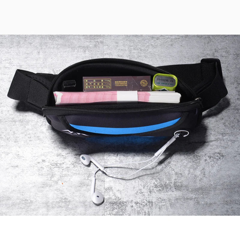 Femlion Running Waterproof Fanny Pack Waist Bag for Men Women - Black