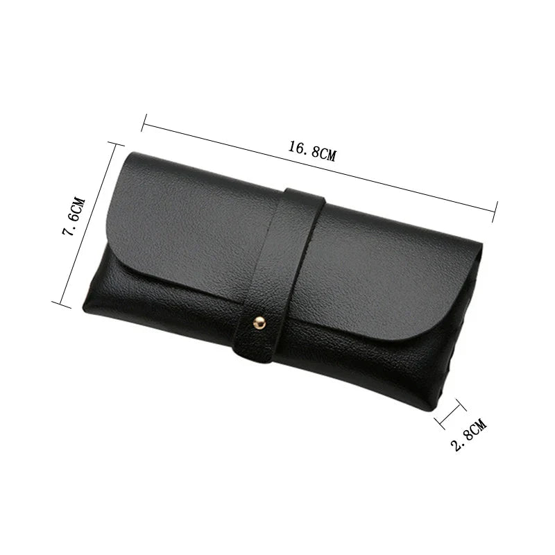 Femlion Leather Sunglasses Case: Fashionable Portable Eyeglasses Bag