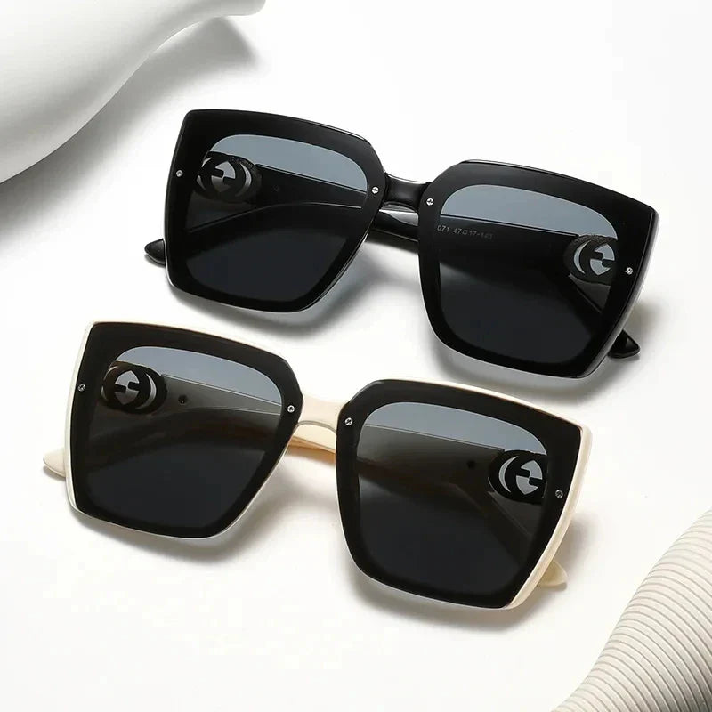 Femlion Luxury Square Sunglasses Oversized Classic Big Frame Trending Sun Glasses